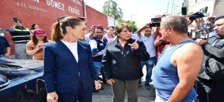 Claudia Sheinbaum y Delfina Gómez agilizan ayuda en Neza