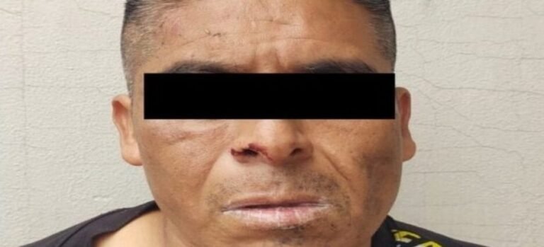 Detienen a hombre que agredió con un cuchillo a su pareja en Neza