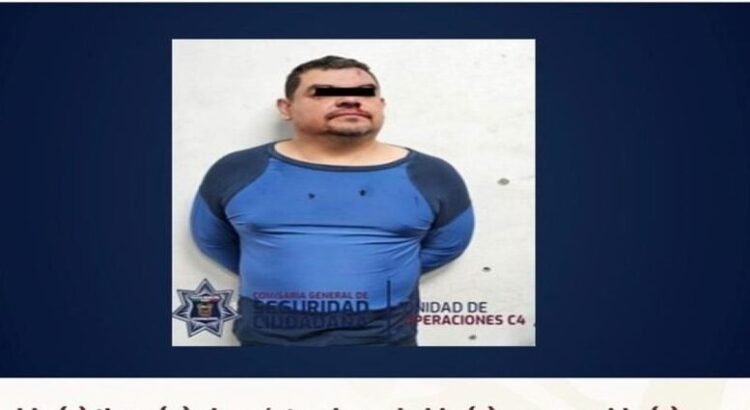 Detienen a sujeto acusado de violación y portación de arma en Nezahualcóyotl