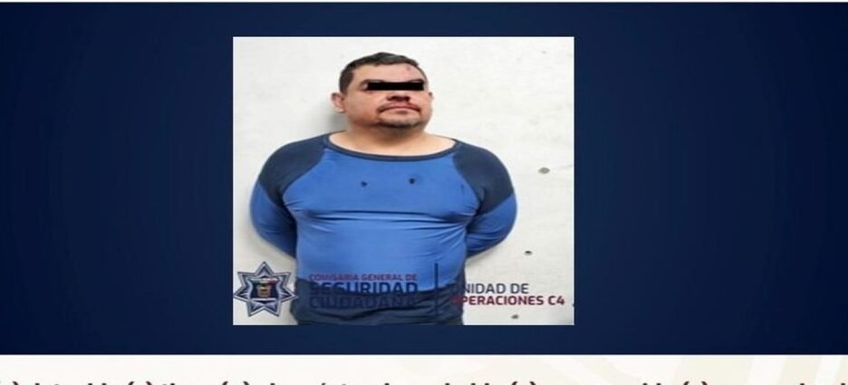 Detienen a sujeto acusado de violación y portación de arma en Nezahualcóyotl