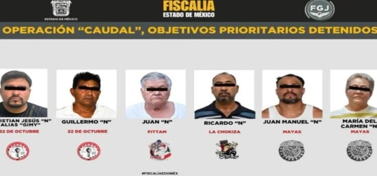 Operativo Caudal: Detienen a líderes de sindicatos que operaban en Edomex Operativo Caudal: Detienen a líderes de sindicatos que operaban en Edomex