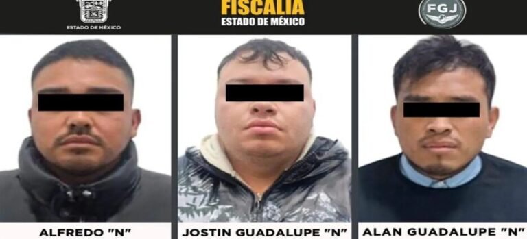 Vinculan a 3 presuntos implicados en un homicidio en Neza