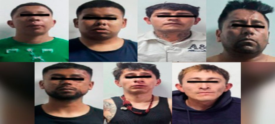 Detienen 7 asaltantes en Nezahualcóyotl
