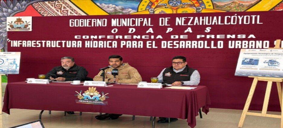 Obras contra inundaciones en Neza al 65% de avance