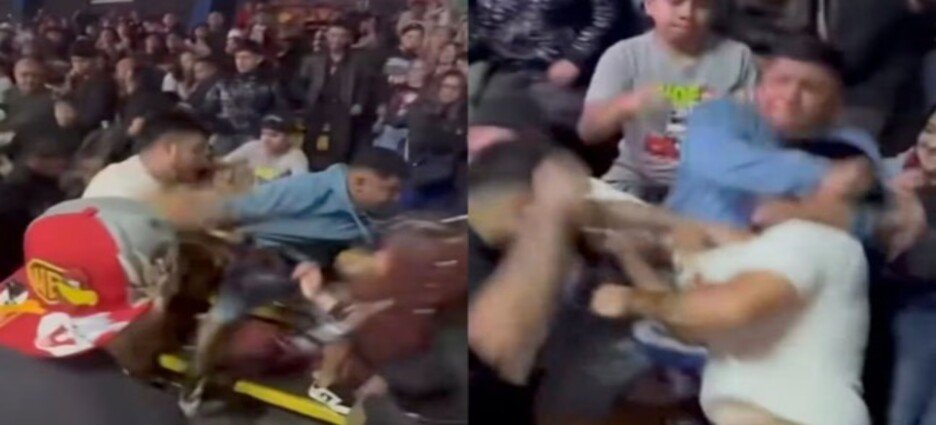 Filtran pelea campal durante función de lucha libre en la Arena Neza